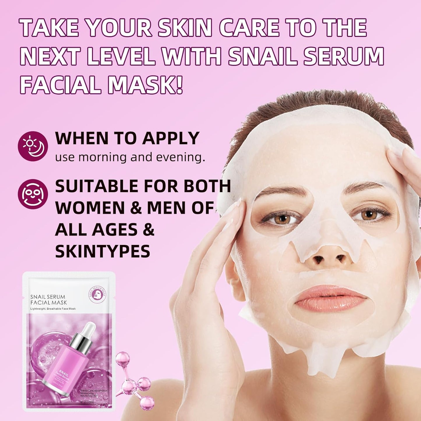 Snail Serum Face Sheet Mask